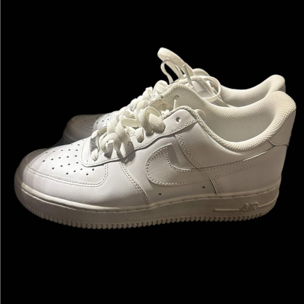 Nike Air Force 1 White Sneakers (Men’s) - Picture 2 of 8